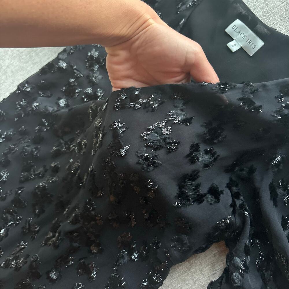 $1,400 Black Iris The Daisy Maxi Dress in Black - Picture 5 of 6